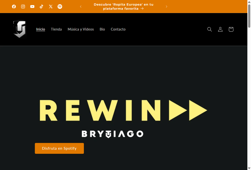 Vista del proyecto Brytiago